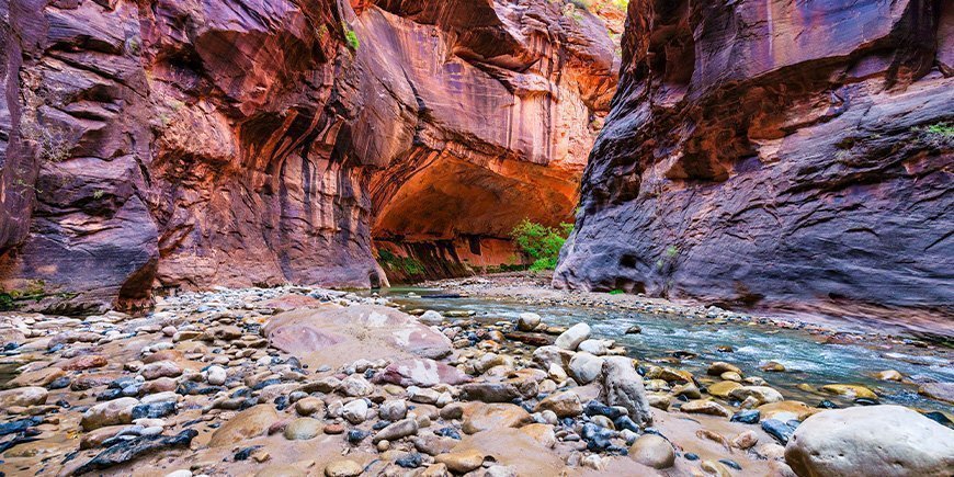 "The Narrow" in Zion National Park, VS