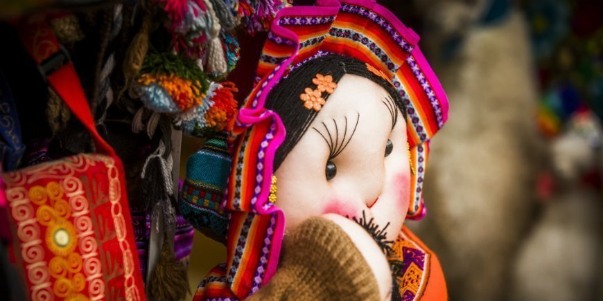 Marionet op de markt van San Pedro