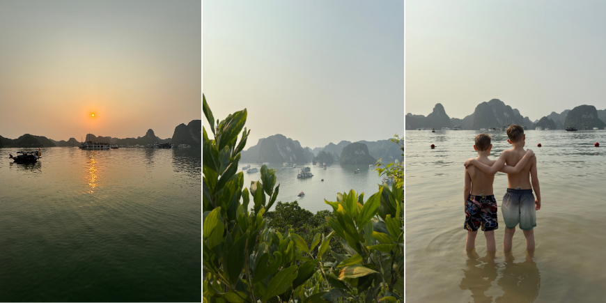 We zwemmen in het water