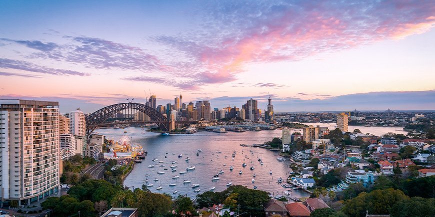 De mooie haven in Sydney, Australië