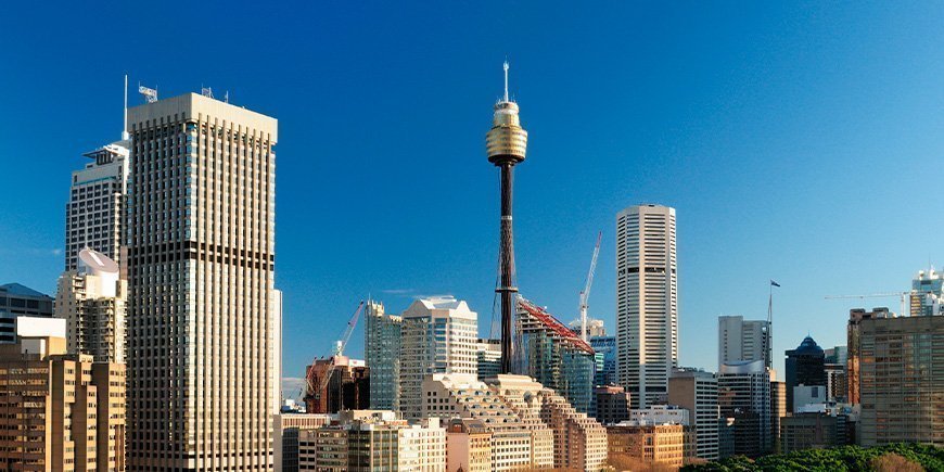 Sydney Tower Eye op een zonnige dag