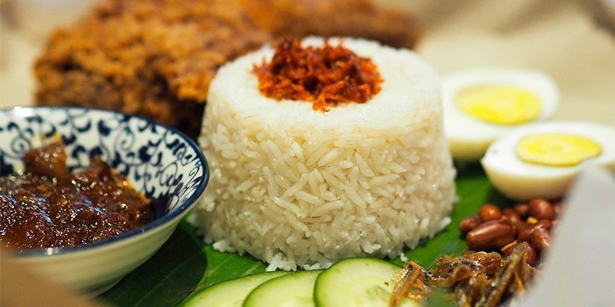 Nasi Lemak gerecht in Ku