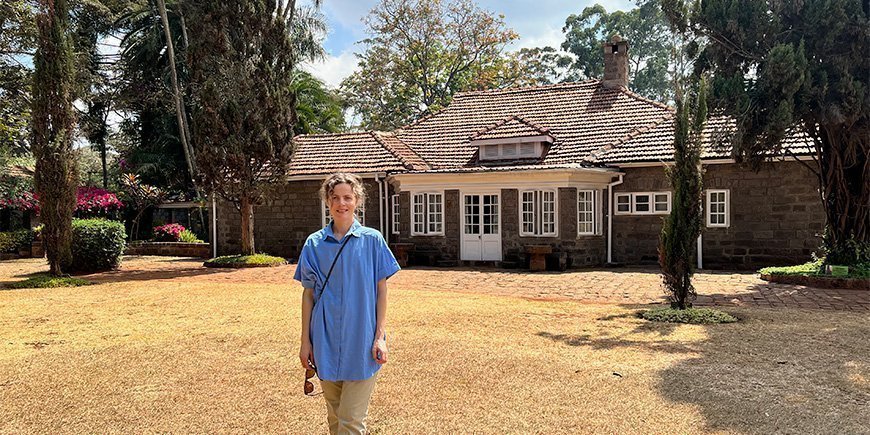Ingun van TourCompass voor Karen Blixen Museum in Nairobi