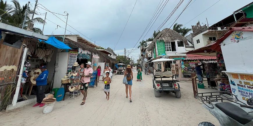 Straat op Isla Holbox