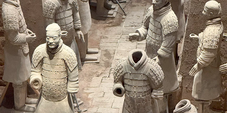 De terracottasoldaten in Xi'an.