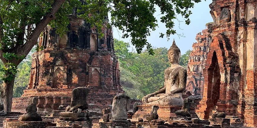Tempel in Ayutthaya, Thailand