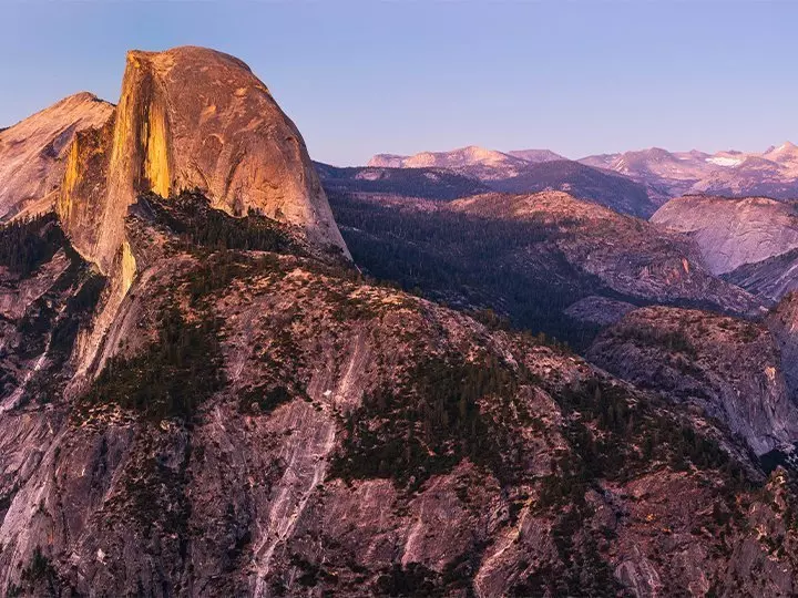 Panoramisch uitzicht vanuit Yosemite National Park