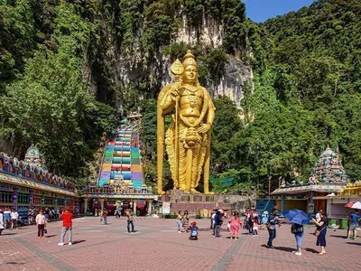 Batu Caves buiten Kuala Lumpur, de hoofdstad van Maleisië